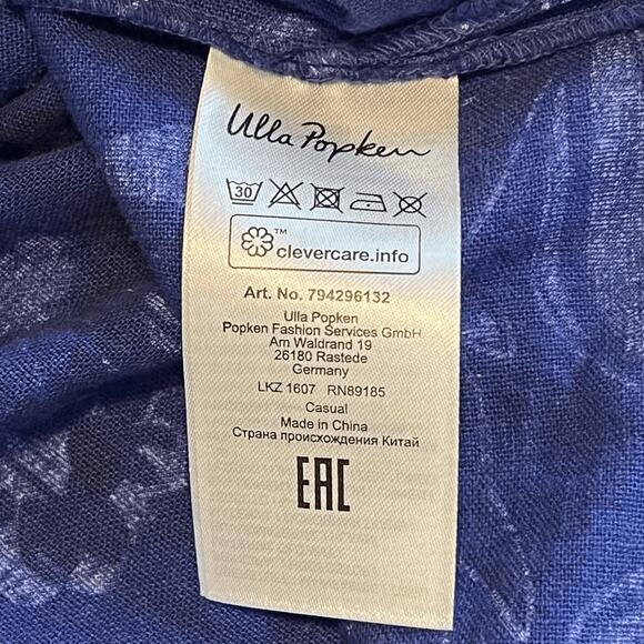 Ulla Popken Plus Size Linen Blend Caftan Dress - Picture 6 of 7